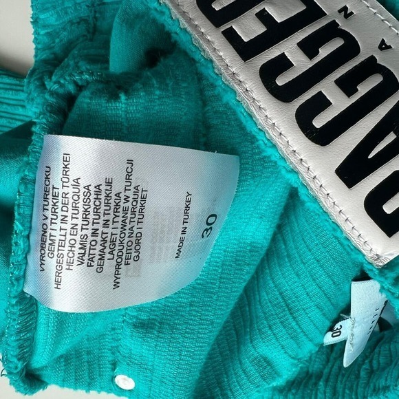 Free People The Ragged Priest Jumbo Cord Mom Jeans Teal Size 30 - Picture 7 of 7